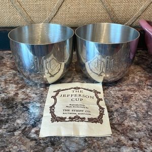 Stieff pewter cups